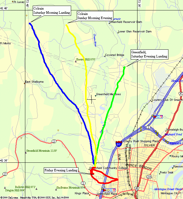 Map of the flight
